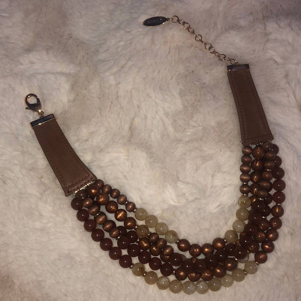 Vintage Chicos Brown Beaded